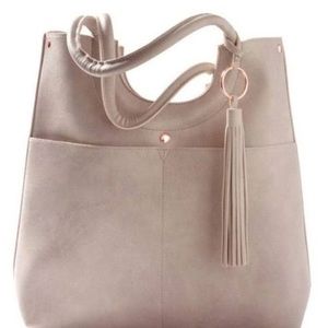 NWT - Cream Tote Bag with Tassel